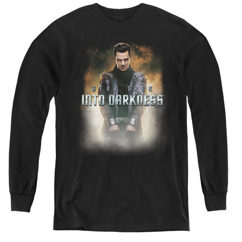Star Trek/darkness Harrison - Youth Long Sleeve Tee - Black