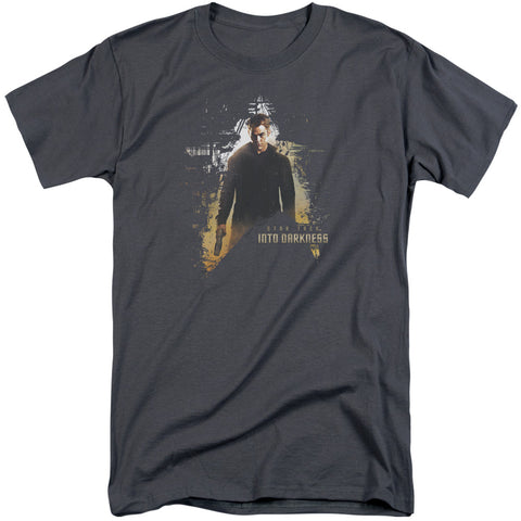 Star Trek/dark Hero-s/s Adult Tall-charcoal