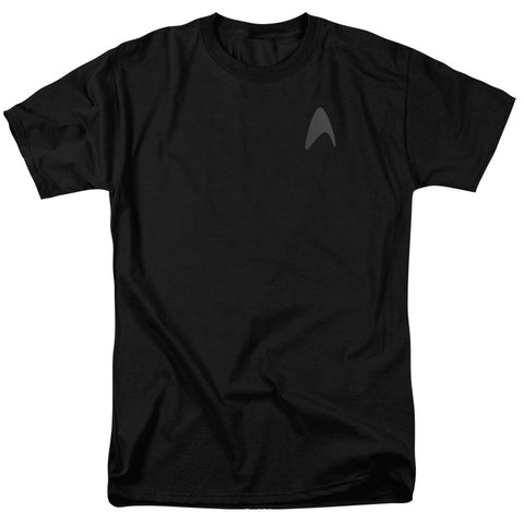 Star Trek/darkness Command Logo - S/s Adult 18/1 - Black