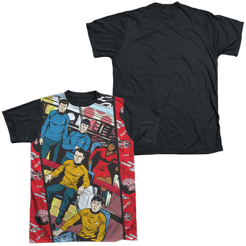 Adult Regular Fit Short Sleeve 100% Poly Black Back