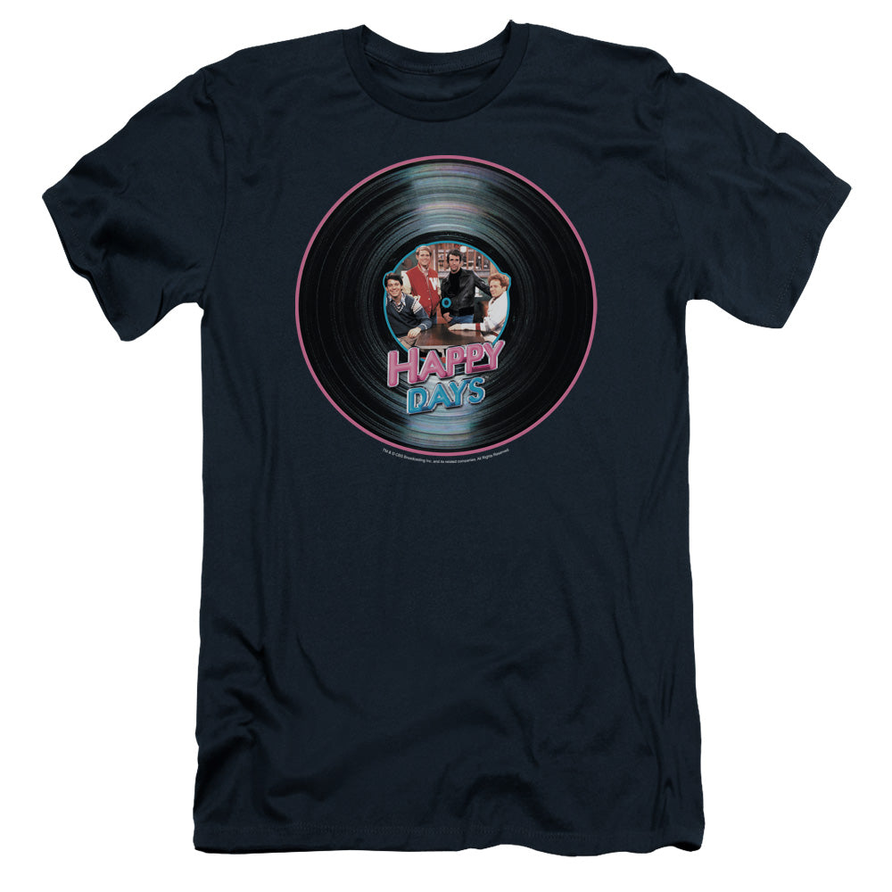 Happy Days/on The Record - S/s Adult 30/1 - Navy
