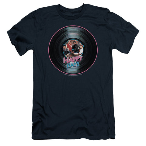 Happy Days/on The Record - S/s Adult 30/1 - Navy