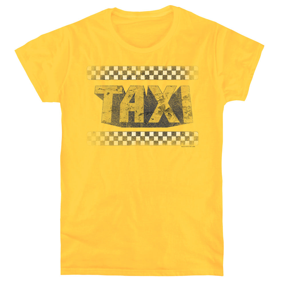 Taxi/run Down Taxi - S/s Womens Tee - Yellow
