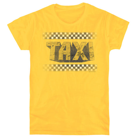 Taxi/run Down Taxi - S/s Womens Tee - Yellow