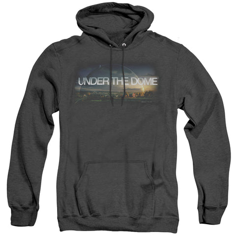 Under The Dome/dome Key Art-adult Heather Hoodie-black