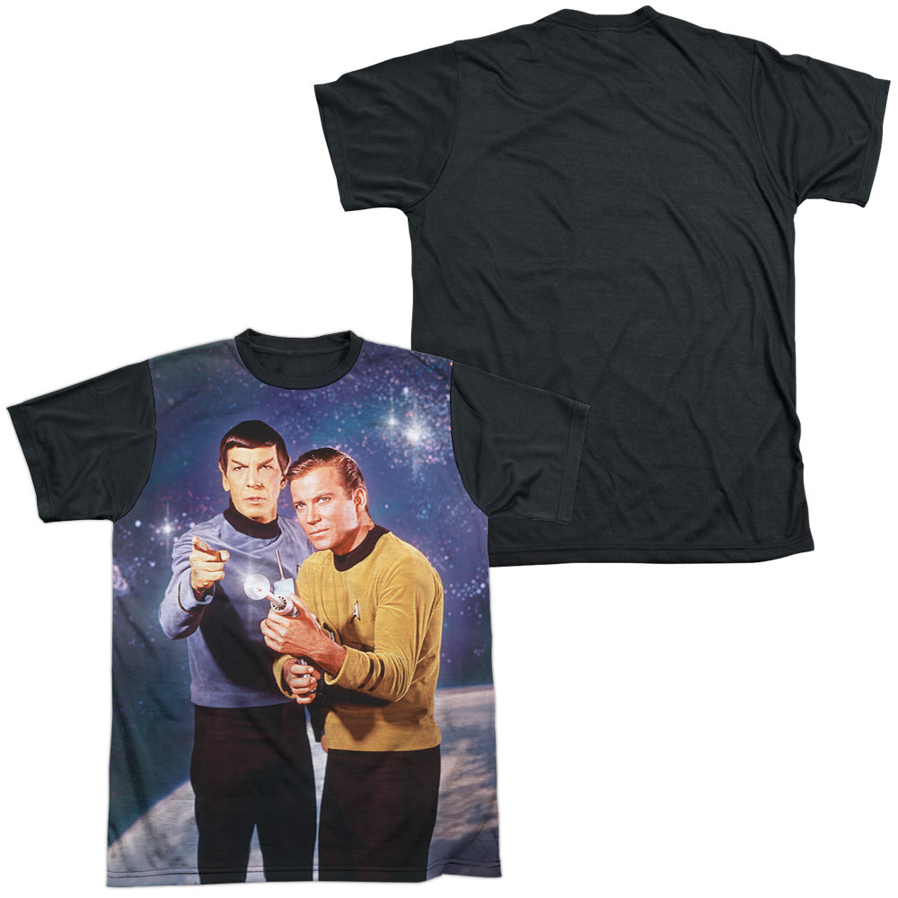 Star Trek/protectors-s/s Adult White Front Black Back  -white