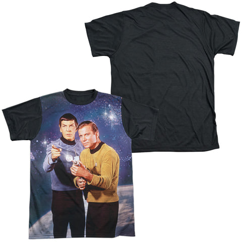 Star Trek/protectors-s/s Adult White Front Black Back  -white