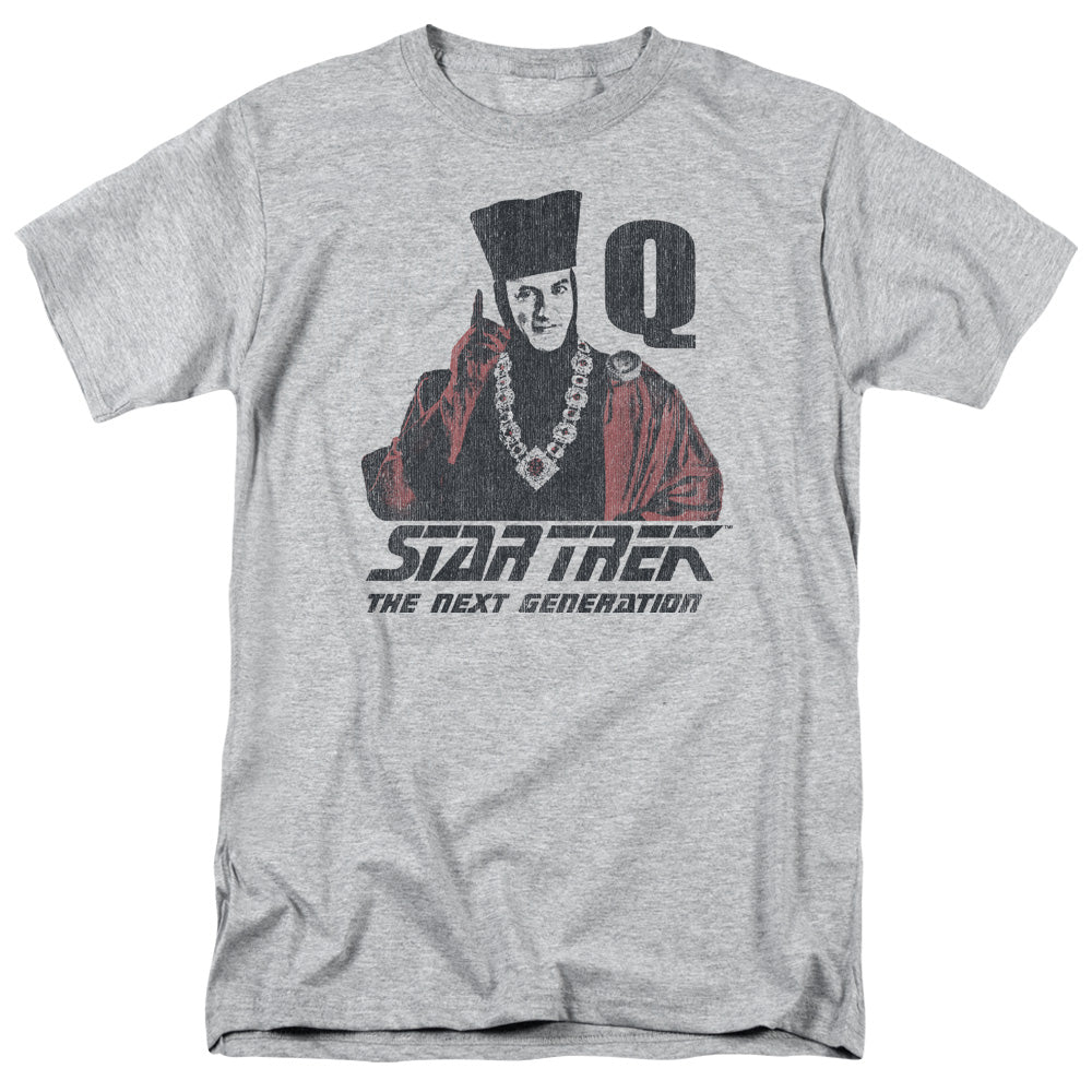 Star Trek/q Point-s/s Adult 18/1-athletic Heather
