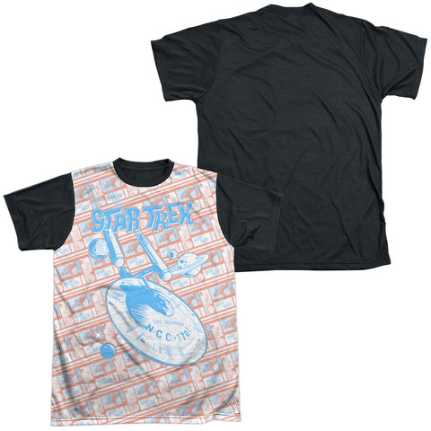 Star Trek/incoming-s/s Adult White Front Black Back  -white