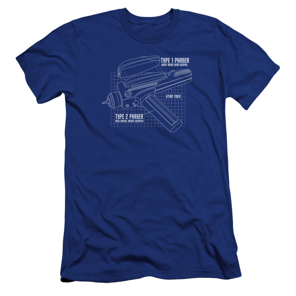 Star Trek/phaser Plans-premuim Canvas Adult Slim Fit 30/1-royal Blue