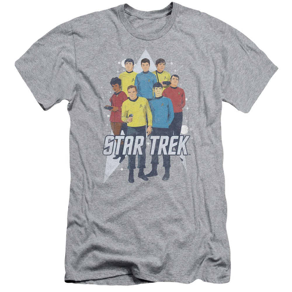 Star Trek/here Here-s/s Adult 30/1-athletic Heather