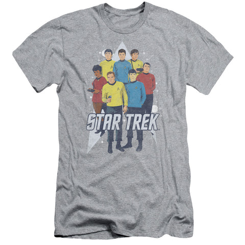 Star Trek/here Here-s/s Adult 30/1-athletic Heather