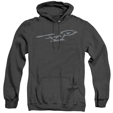 Star Trek/bushwork Enterprise-adult Heather Hoodie-black