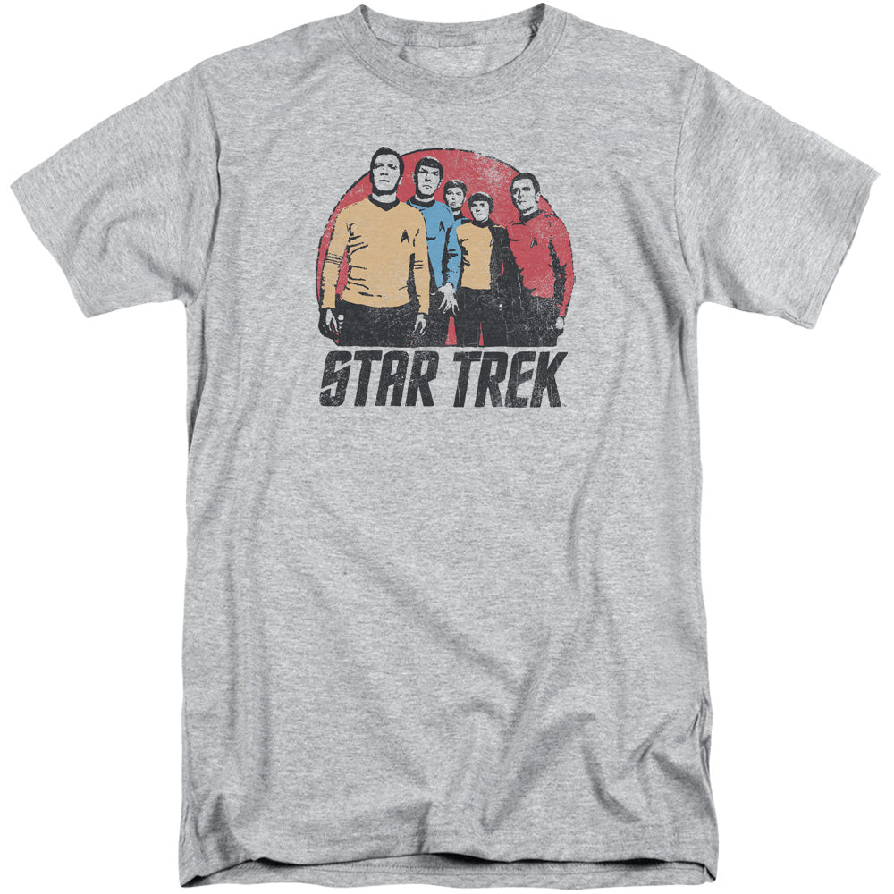 Star Trek/landing Party-s/s Adult Tall-athletic Heather
