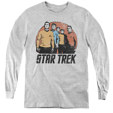Star Trek/landing Party-youth Long Sleeve Tee-athletic Heather