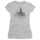 Juniors Sheer Cap Sleeve