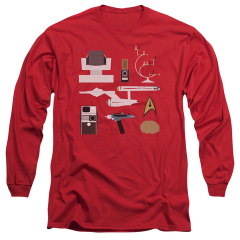 Star Trek/tos Gift Set-l/s Adult 18/1-red