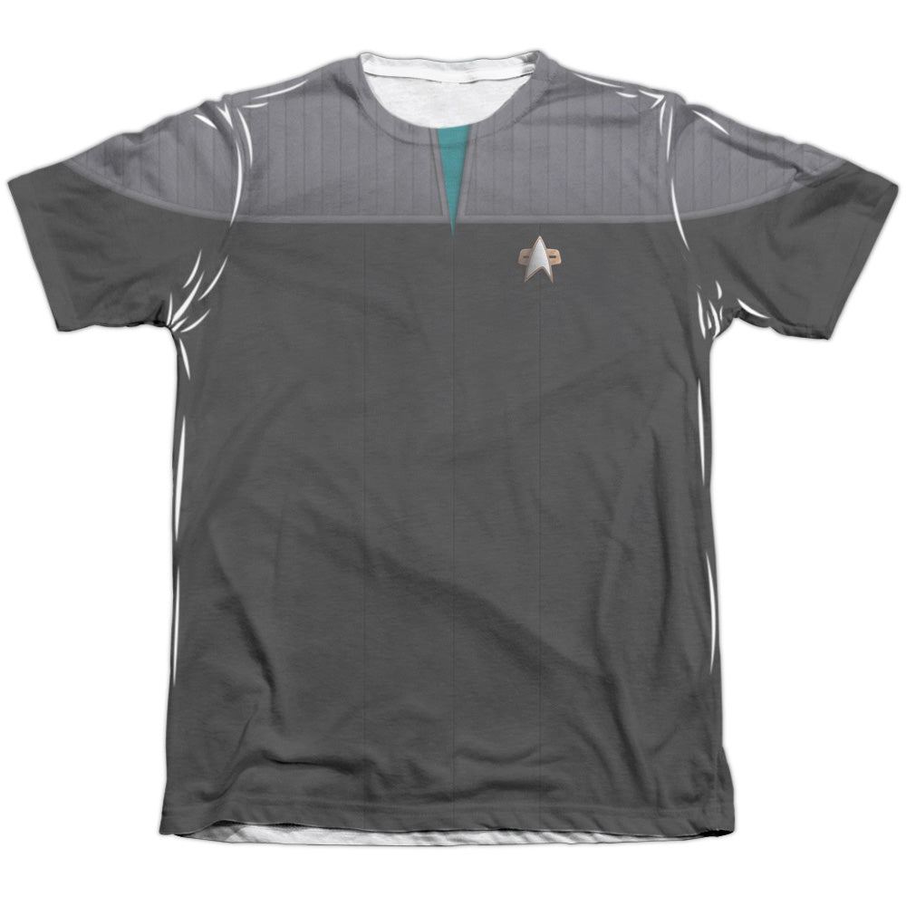 Star Trek/tng Movie Science Uniform-adult Poly/cotton S/s Tee-white