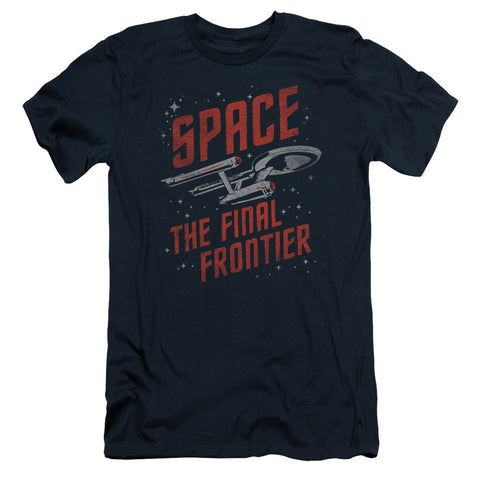 Star Trek/space Travel-s/s Adult 30/1-navy