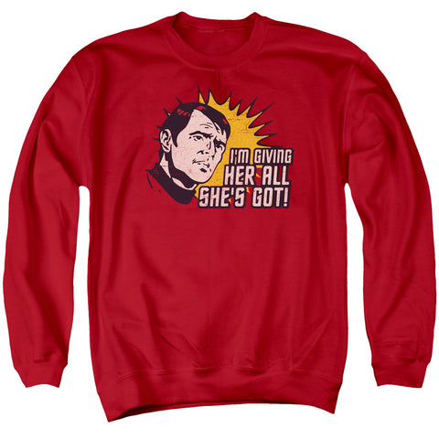 Star Trek/everything - Adult Crewneck Sweatshirt - Red