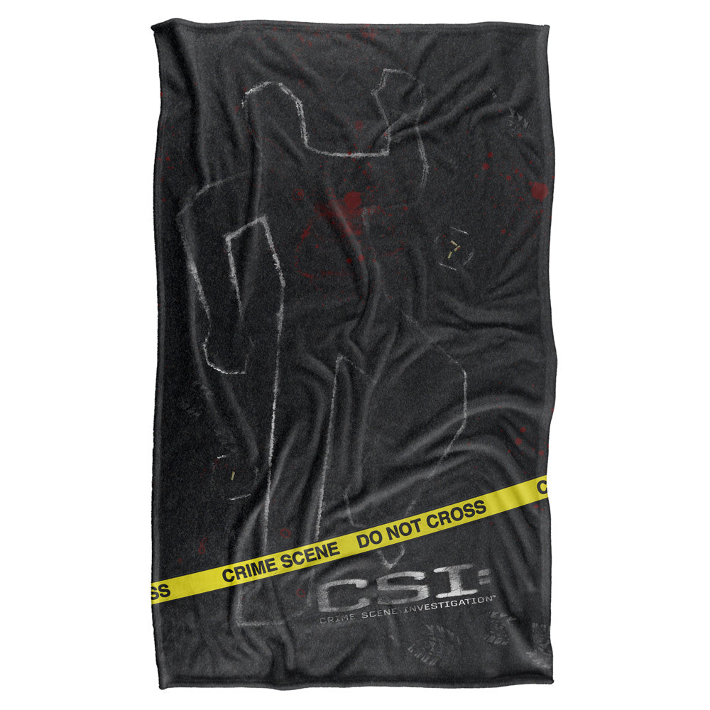 Csi/outline-silky Touch Blanket-white