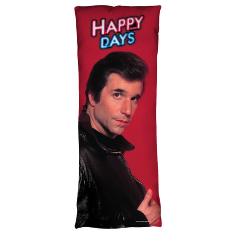 HAPPY DAYS-RED FONZ - MICROFIBER BODY PILLOW - 18x54
