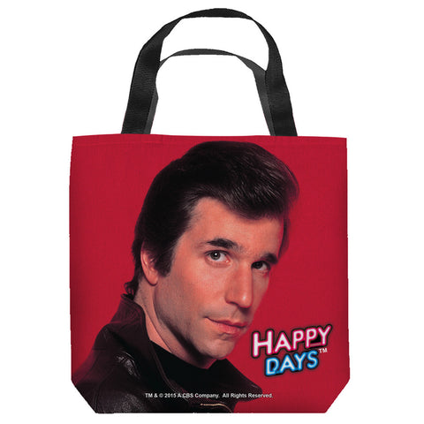 HAPPY DAYS-RED FONZ - TOTE BAG - 13x13