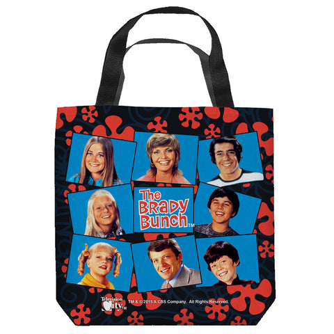 BRADY BUNCH-SQUARES - TOTE BAG - 13x13