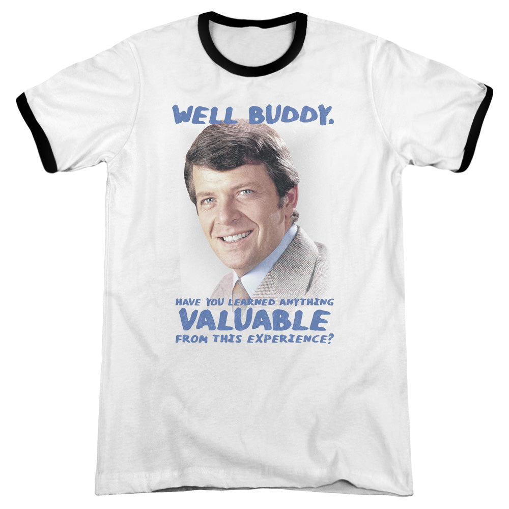 Brady Bunch/buddy - Adult Ringer - White/black