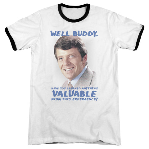 Brady Bunch/buddy - Adult Ringer - White/black
