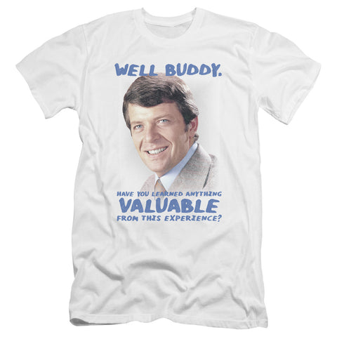 Brady Bunch/buddy-premuim Canvas Adult Slim Fit 30/1-white