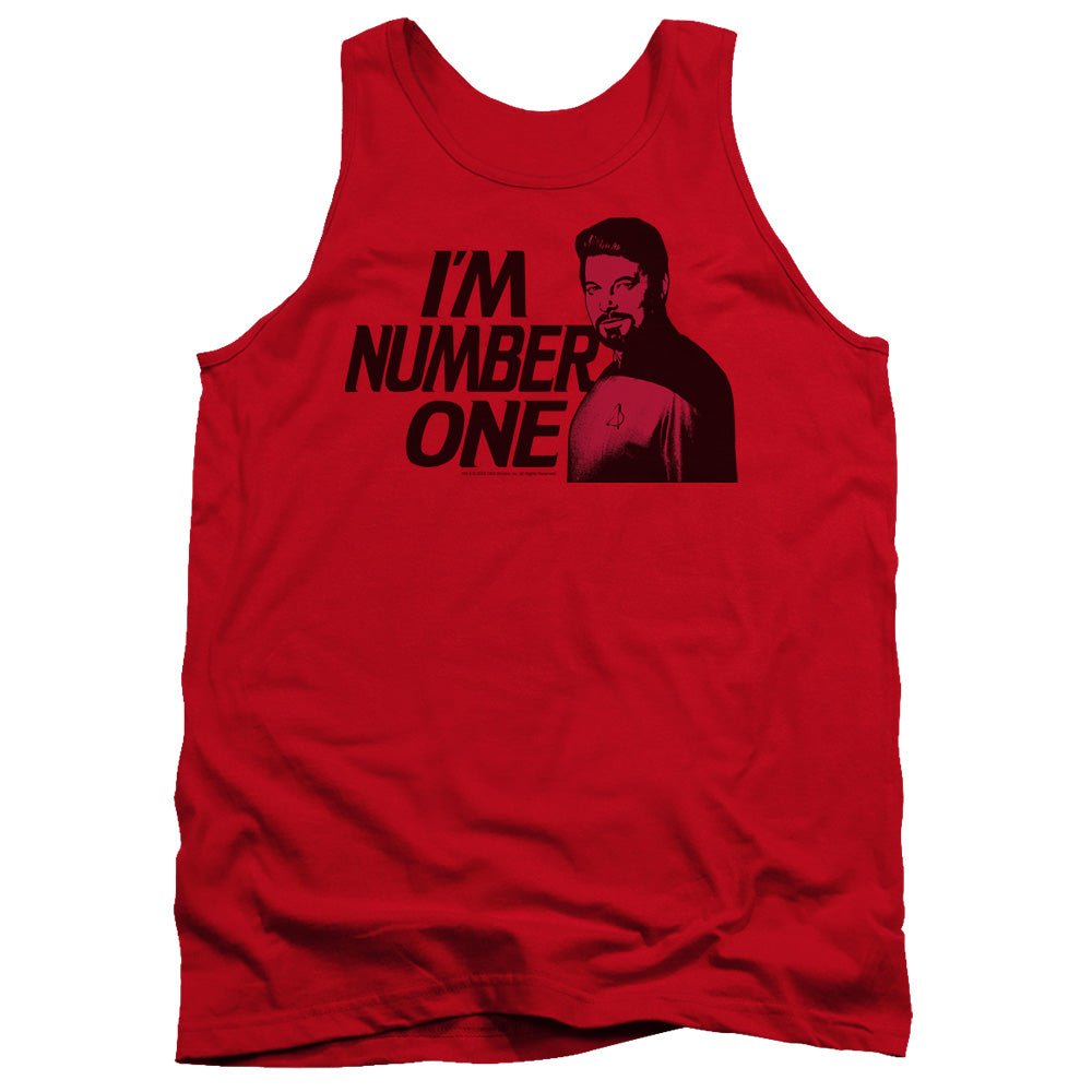 Star Trek/im Number One - Adult Tank - Red