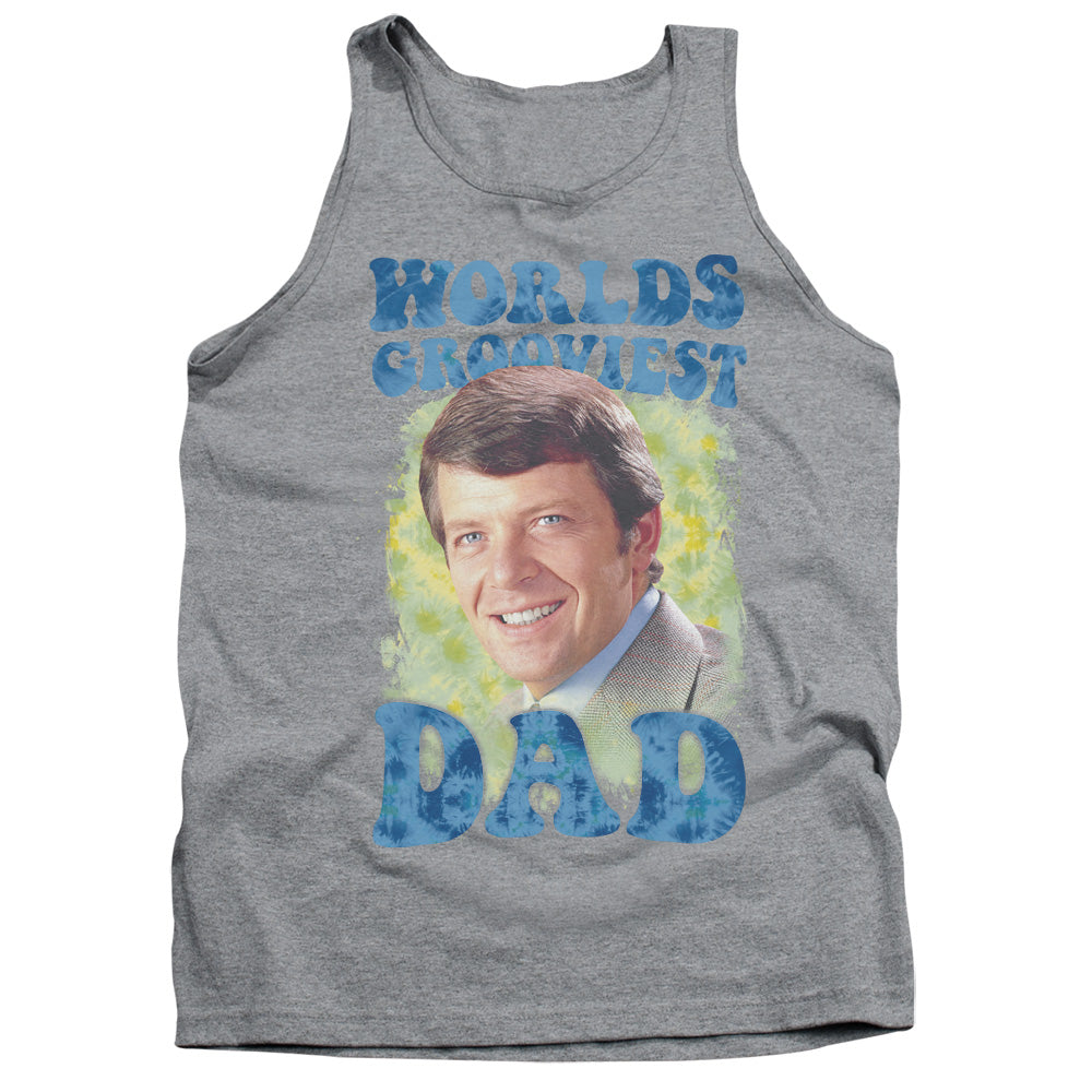 Brady Bunch/worlds Grooviest-adult Tank-athletic Heather