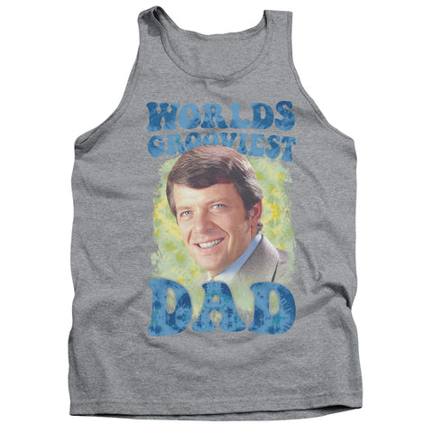 Brady Bunch/worlds Grooviest-adult Tank-athletic Heather