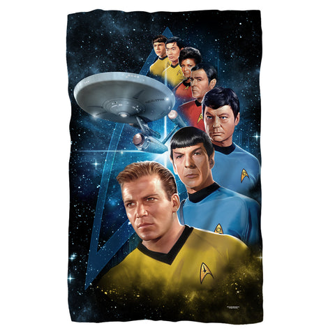 Star Trek/among The Stars-fleece Blanket-white
