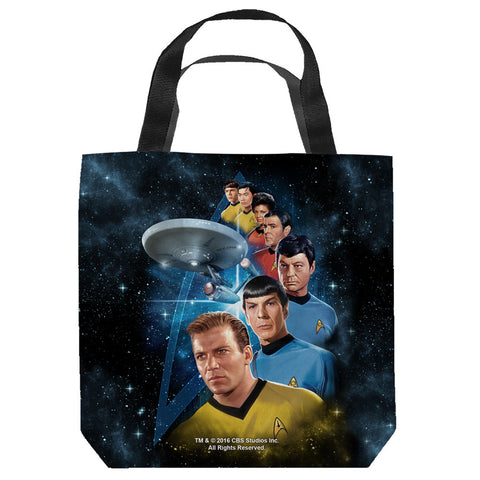 STAR TREK-AMONG THE STARS - TOTE BAG - 16x16