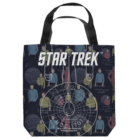 STAR TREK-ENTERPRISE CREW - TOTE BAG - 13x13