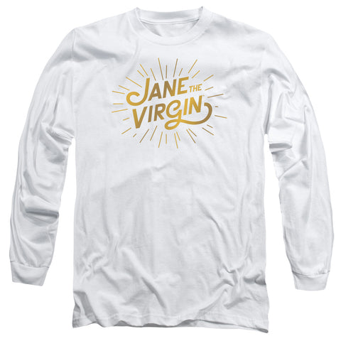 Jane The Virgin/golden Logo-l/s Adult 18/1-white