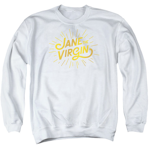 Jane The Virgin/golden Logo - Adult Crewneck Sweatshirt - White