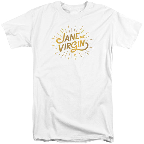 Jane The Virgin/golden Logo-s/s Adult Tall-white