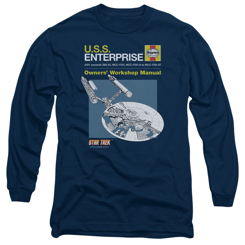 Star Trek/enterprise Manual-l/s Adult 18/1-navy