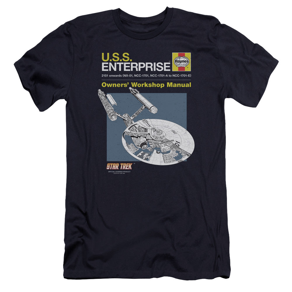 Star Trek/enterprise Manual-premuim Canvas Adult Slim Fit 30/1-navy