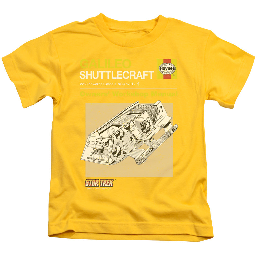 Star Trek/shuttle Manual-s/s Juvenile 18/1-yellow