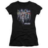 Juniors Sheer Cap Sleeve