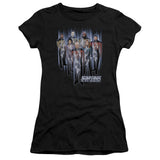 Juniors Sheer Cap Sleeve
