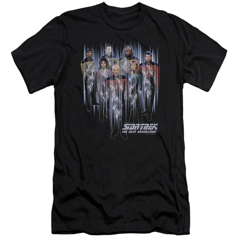 Star Trek/beam Us Up-premuim Canvas Adult Slim Fit 30/1-black