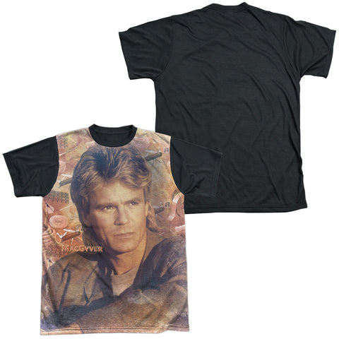 Macgyver/tools Of The Trade-s/s Adult White Front Black Back  -white