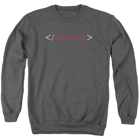 Scorpion/logo - Adult Crewneck Sweatshirt - Charcoal