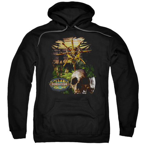Survivor/jungle-adult Pull-over Hoodie-black