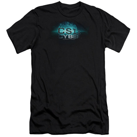 Csi: Cyber/thumb Print-s/s Adult 30/1-black
